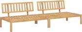 vidaXL - Tuinmiddenbanken - 2 - st - pallet - massief - acaciahout