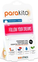 Para'kito - Bracelet anti-moustique - Adultes - Follow Your Dreams Fuchsia - Rechargeable