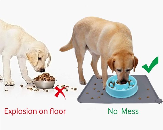 Tapete de Alimentação Impermeável AUDWUD de Silicone para Cães e Gatos Tapete de Alimentação Impermeável AUDWUD de Silicone para Cães e Gatos