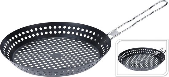 bol.com | Barbecue/bbq grill pan rond 25 cm - Barbecue/bbq accessoires -  Barbecue/bbq pannen