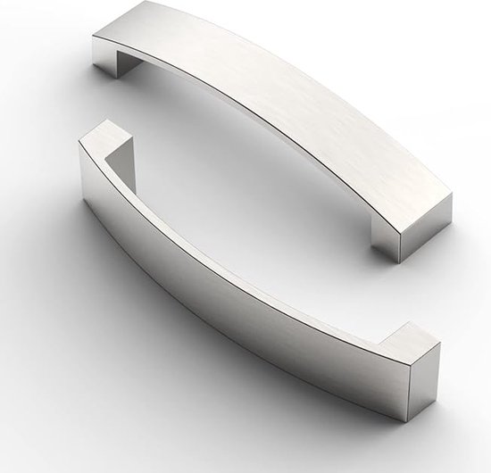 FURNIWARE 10 stuks kastgrepen, meubelgreep, boorgatafstand 128 mm, keukengrepen, ladegrepen, meubelgrepen, geborsteld satijn-nikkel, handgrepen, keukenkasten FURNIWARE 10 stuks kastgrepen, meubelgreep, boorgatafstand 128 mm, keukengrepen, ladegrepen, meubelgrepen, geborsteld satijn-nikkel, handgrepen, keukenkasten
