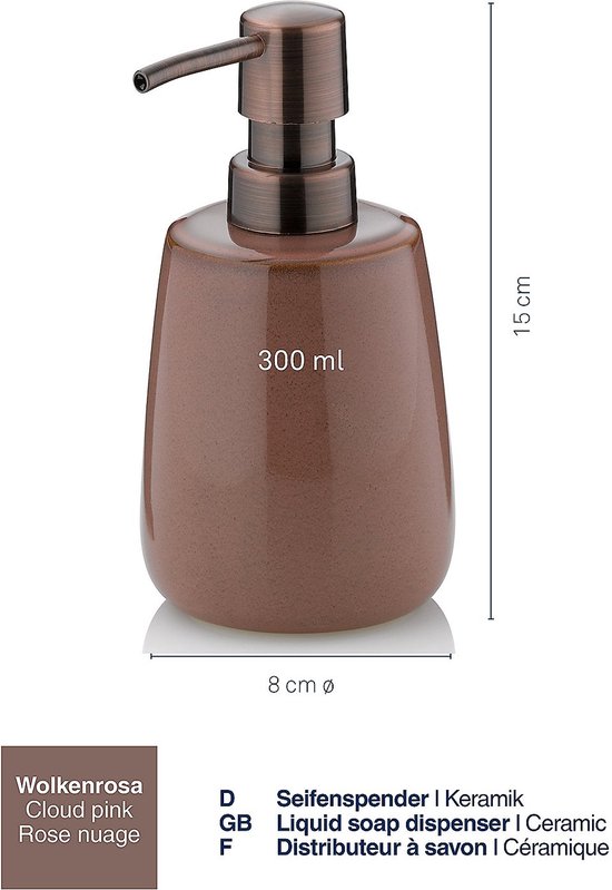 Zeepdispenser, Wolk Roze - Kela | Liana