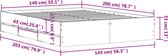 vidaXL - Bedframe - met - lades - bewerkt - hout - bruin - eikenkleur - 140x200 - cm