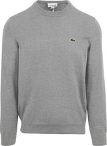 Lacoste - Pull Grijs - Homme - Taille L - Coupe Regular