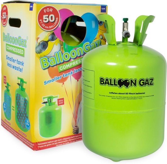 Helium tank Om 50 ballonnen van 23cm te vullen Balloongaz