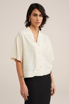 WE Fashion Dames blouse met zijdelook