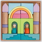 Jeu en Play Playworld de Grimm's | Jeu de blocs | Blocs en bois | Ensemble de construction | speelgoed en bois Grimms