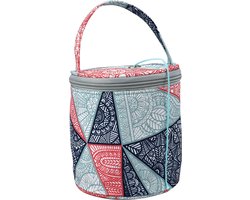 Opbergtas - Haakspullen - Haakgaren - Handwerktas - Hobbytas - Garentas - Vintage - Haaktas - Breitas - Draagriem - Haakwol - Breigaren - Breiwol