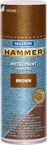 Maston Hammer - metaalverf - bruin - hamerslag - spuitlak - 400 ml