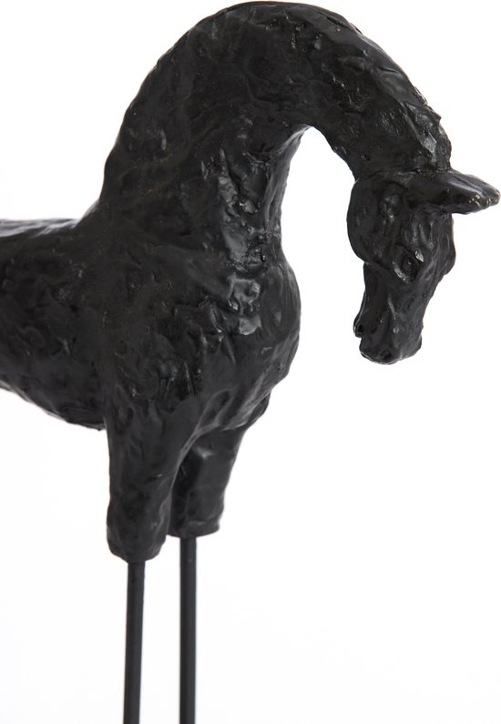 Light & Living - Ornament HORSE - 30x9x35cm - Zwart