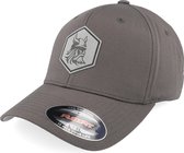 Hatstore- Bearded Viking Helmet Dark Grey Flexfit - Vikings Cap