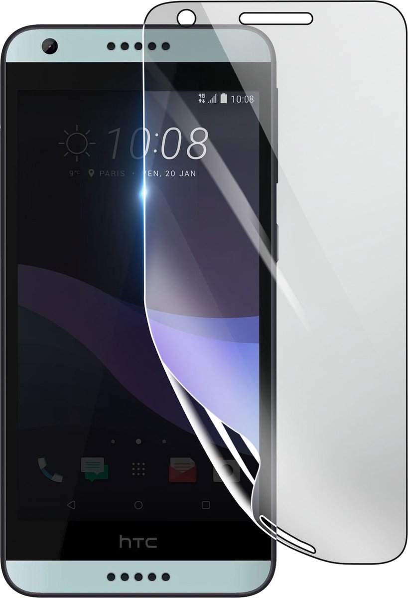 3mk, Geschikt voor HTC Desire 650, Schokbestendige Hydrogel Screenprotector, Transparant