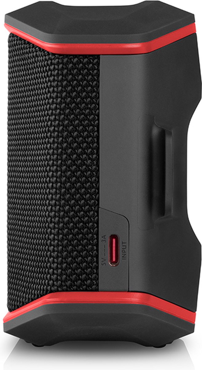 Teufel ROCKSTER GO 2 - Portable bluetooth stereospeaker - Waterdicht IPX67 - black & red van Teufel — afbeelding 2