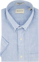 Gant casual overhemd korte mouw lichtblauw