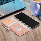 Mobilize Telefoonhoesje geschikt voor Samsung Galaxy A13 4G Hoesje | Mobilize Elite Gelly Bookcase Portemonnee | Pasjeshouder voor 3 Pasjes | Telefoonhoesje voor Pinpas / OV Kaart / Rijbewijs - Soft Pink | Roze