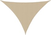 vidaXL - Zonnescherm - driehoekig - 4x5x6,4 - m - oxford - stof - beige