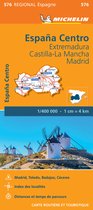 Regionale kaarten Michelin - Michelin Wegenkaart 576 Spanje Midden - Extremadura, Castilla-La Mancha