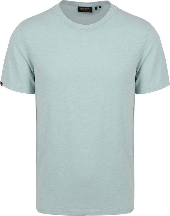 Superdry - Slub T-Shirt Melange Lichtblauw - Heren - Maat XXL - Modern-fit