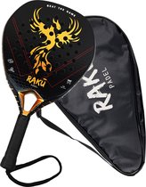 Raku® Padel Phoenix Series - Raquette de Padel - Padel - Raquettes Padel de padel - Raquette - Pagaie - Carbone - Sac de padel inclus