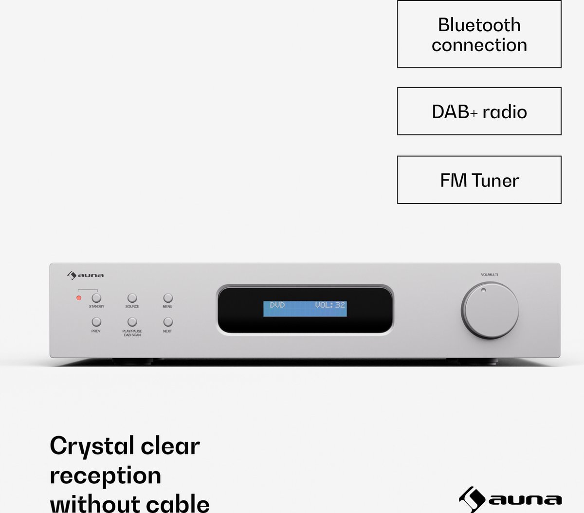 Auna Art22 amplifier DAB+ BT Hifi versterker - Bluetooth thumbnail 4