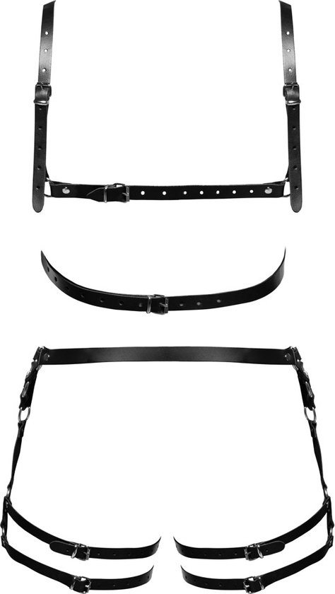 WSZJLN Mannen Borst Harnas Set Elastische Schouderriem G-String Jockstrap Sexy Stage Kostuum Wit, XL (31-36 inch WSZJLN Mannen Borst Harnas Set Elastische Schouderriem G-String Jockstrap Sexy Stage Kostuum Wit, XL (31-36 inch