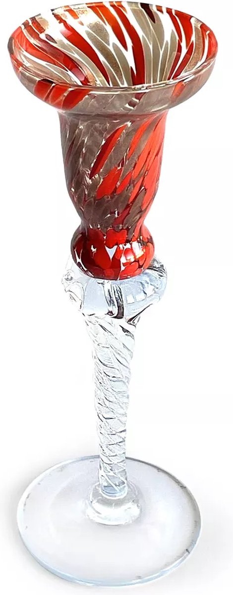 Mazzega Art & Design Kandelaar met aventurijn rood