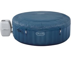 Bestway Lay-Z-Spa Milan - Jacuzzi - Opblaasbaar - Zwembad - Hottub - Zwembadbescherming - Massagefunctie - Bruin - 196 x 196 cm