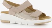 Natuform leren dames sandalen beige - Maat 38 - Uitneembare zool