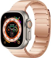 Apple Watch Series 1/2/3/4/5/6/7/8 / SE / Ultra - Bracelet 42/ 44/45/49 - Bracelet Acier Selencia - Or Rose