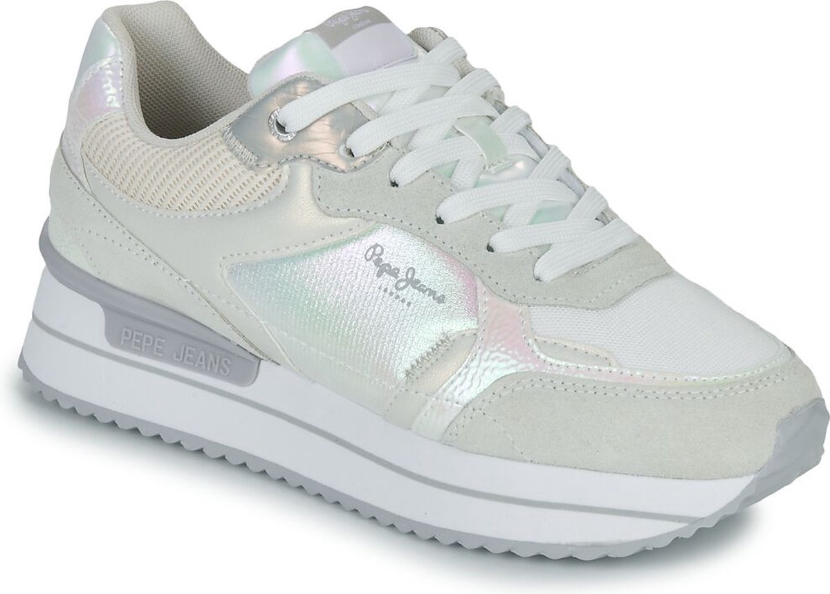 Pepe Jeans Sneakers Donna Kimi Glam In Pelle Rosa - Scarpe Fashion Con Dettagli In Pelle Scamosciata E Suola Dentata - 3