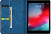 iPad Air 1 Bookcase hoesje - CaseMania - Effen Donkerblauw - Kunstleer