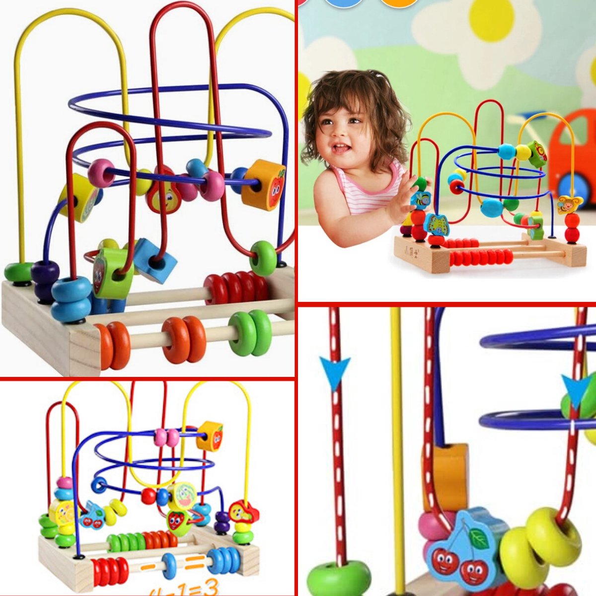 Buxibo Houten Telraam - Diverse Kleuren - Telraam Rekenen - 21,5 x 15 cm - Kinder Speelgoed Rekenrek - Educatief Spelen — afbeelding 14