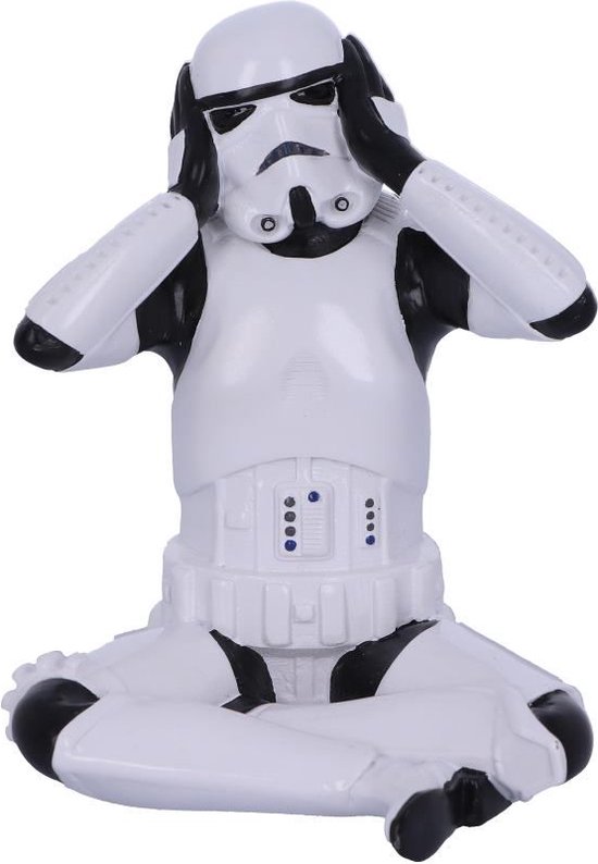 Nemesis Now - Star Wars - Stormtrooper - Hoor Geen Kwaad - Beeld - Wit - 10cm