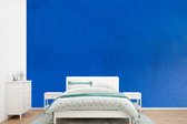 Texture d'un fotobehang mur bleu foncé