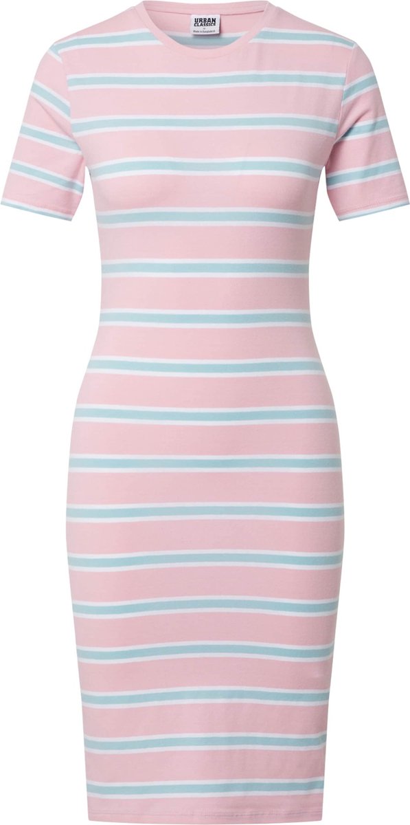 Urban Classics Stretch Stripe Korte jurk M Roze