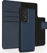 Accezz Hoesje Met Pasjeshouder Geschikt voor Samsung Galaxy A52 (4G) / A52s / A52 (5G) - Accezz Premium Leather 2 in 1 Wallet Bookcase - Donkerblauw