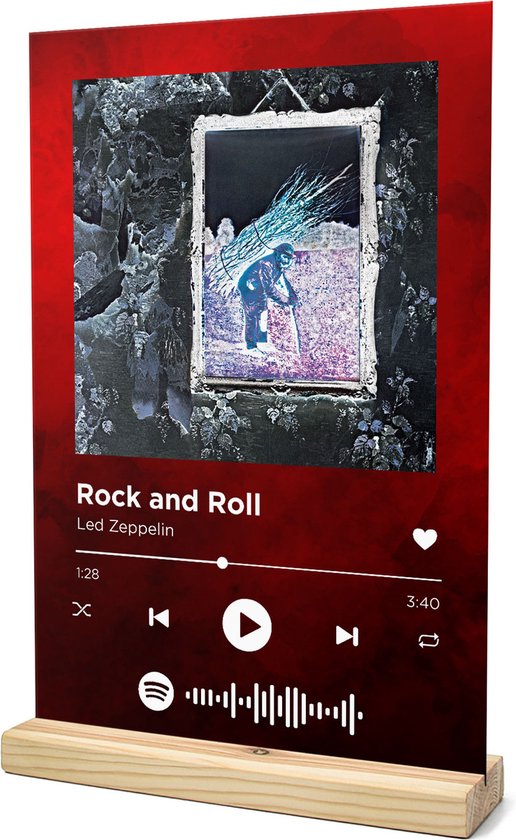Spotify Led Zeppelin Songr Spotify Muziek Bordje - Rock and Roll - Led Zeppelin - 20x30 ...