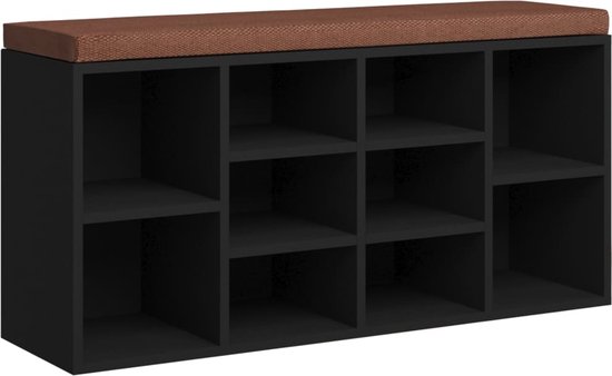 vidaXL-Schoenenbank-103x30x48-cm-bewerkt-hout-zwart
