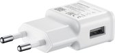 15W Quick Charge 3.0 USB Lichtnet Oplader en Originele Samsung USB-C Kabel Wit