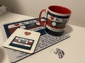 NB! Creative Boutique: Gift/Geskenk/valentine/love songs/Mix Tape/valentijn- Mug,Earrings/Mousepad & Coaster Set