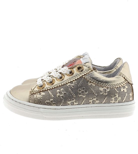 Develab 42734 Lage sneakers - Leren Sneaker - Meisjes,Kids - Goud - Maat 27