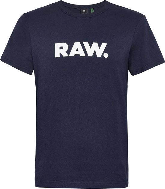 G-Star RAW T-shirt Holorn R T Ss D08512 8415 Sartho Blue Mannen Maat - S