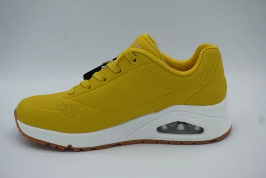 Skechers Uno -Stand On Air Dames Sneakers - Yellow - Maat 36