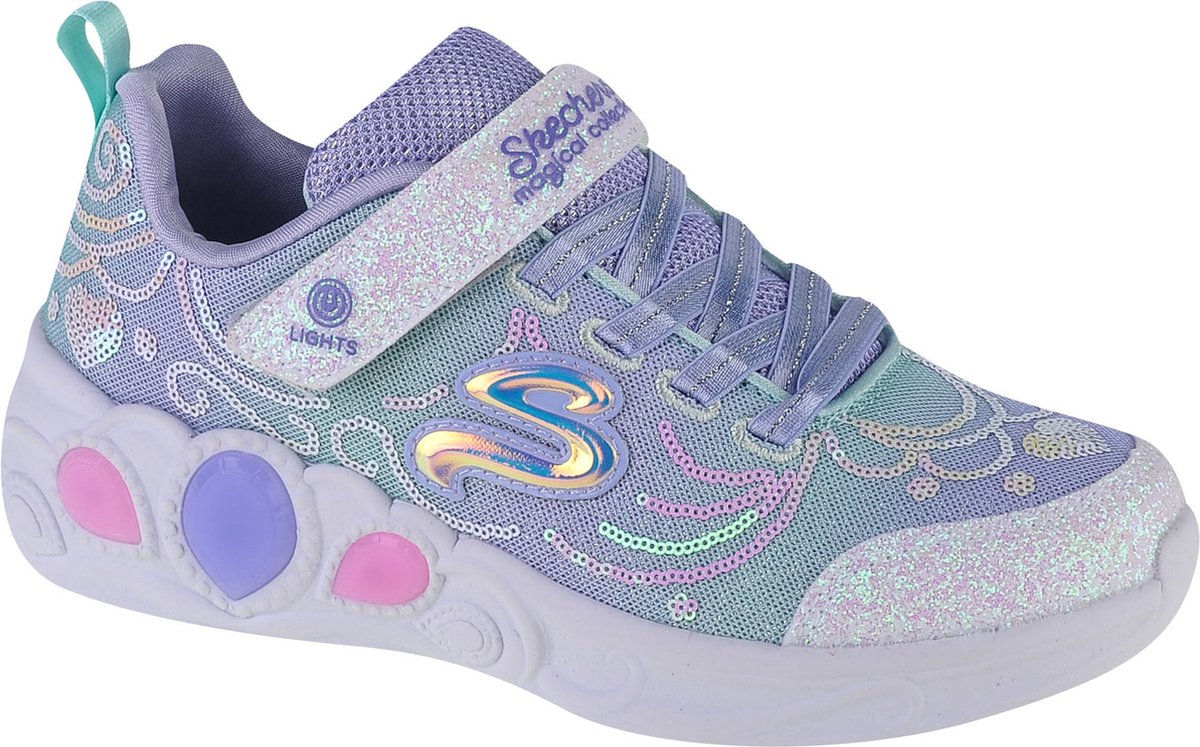 Skechers S Lights Princess Wishes meisjes sneaker - Zilver - Maat 29 |  bol.com