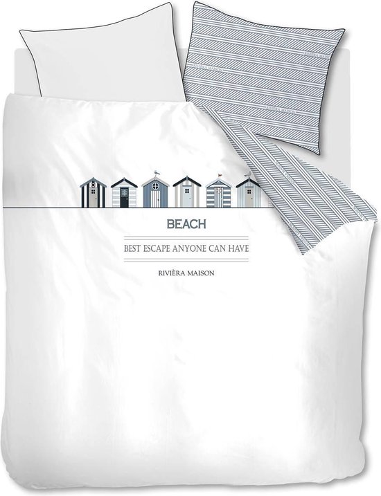 Riviera Maison Beach Cottage - Housse de couette - Lits jumeaux - 260 x 200/220 cm - Multi