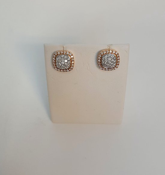 Tirisi Jewelry TEB9235D - boucles d'oreilles en or rose 18 ct - diamant - vente