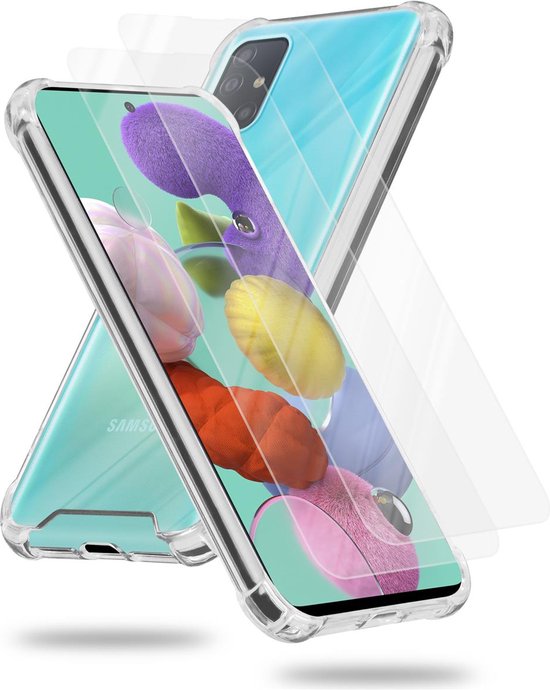 Cadorabo Coque et 2x Verre de Protection Trempé pour Samsung Galaxy A51 4G  / M40s en