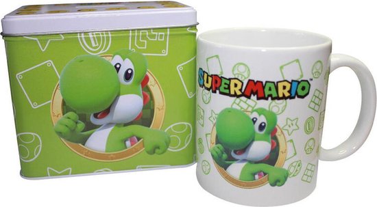 Ensemble mug + tirelire Nintendo Super Mario Bros Yoshi