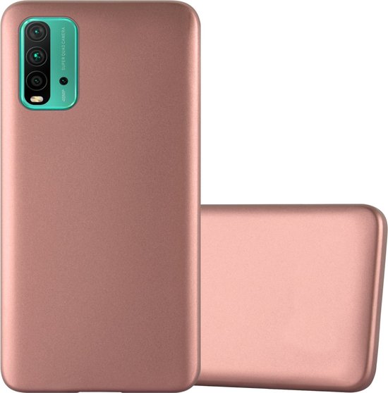 Cadorabo Per Xiaomi RedMi 9T / POCO M3: Cover Bicolore In Silicone TPU E Vetro Temperato – Blu E Nero, Elegante E Protettiva - 2