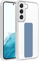 Cadorabo Hoesje geschikt voor Samsung Galaxy S22 PLUS in LICHTBLAUW - Beschermhoes gemaakt van flexibel TPU silicone Cover Case met houder en standfunctie